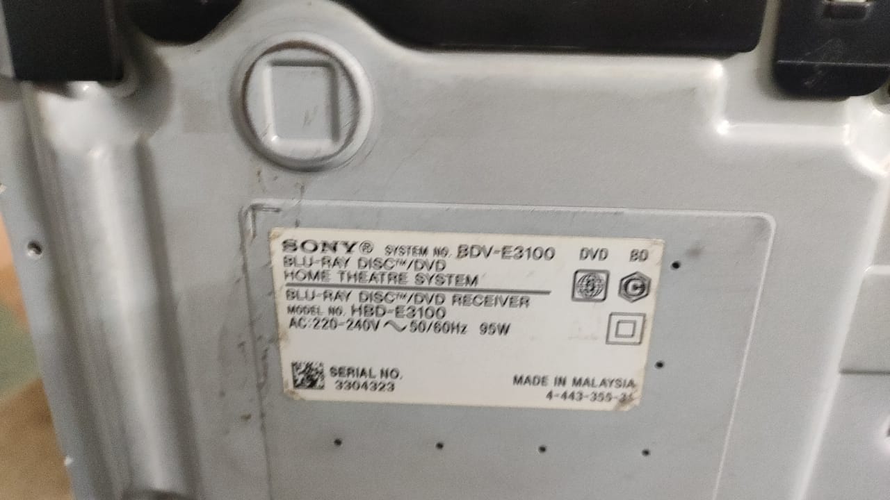 BDV-E3100 Sony Bluray Home Theater Repair