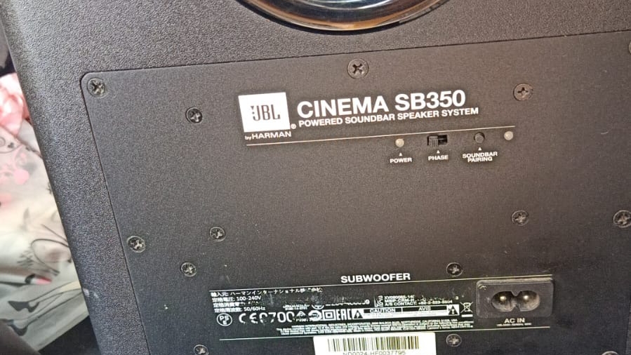 JBL CINEMA SB350 Sound Bar No Power Repair