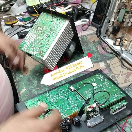 Amplifier Circuit Board Repair in Dwarka Delhi | PCB Fault Fixed Successfully